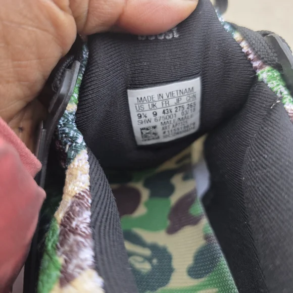Adidas X Bape Green Camo Ultraboost Sneaker Men Size 9 - Picture 13 of 14
